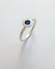 SAPPHIRE SOUL | blue simple textured minimalist ring