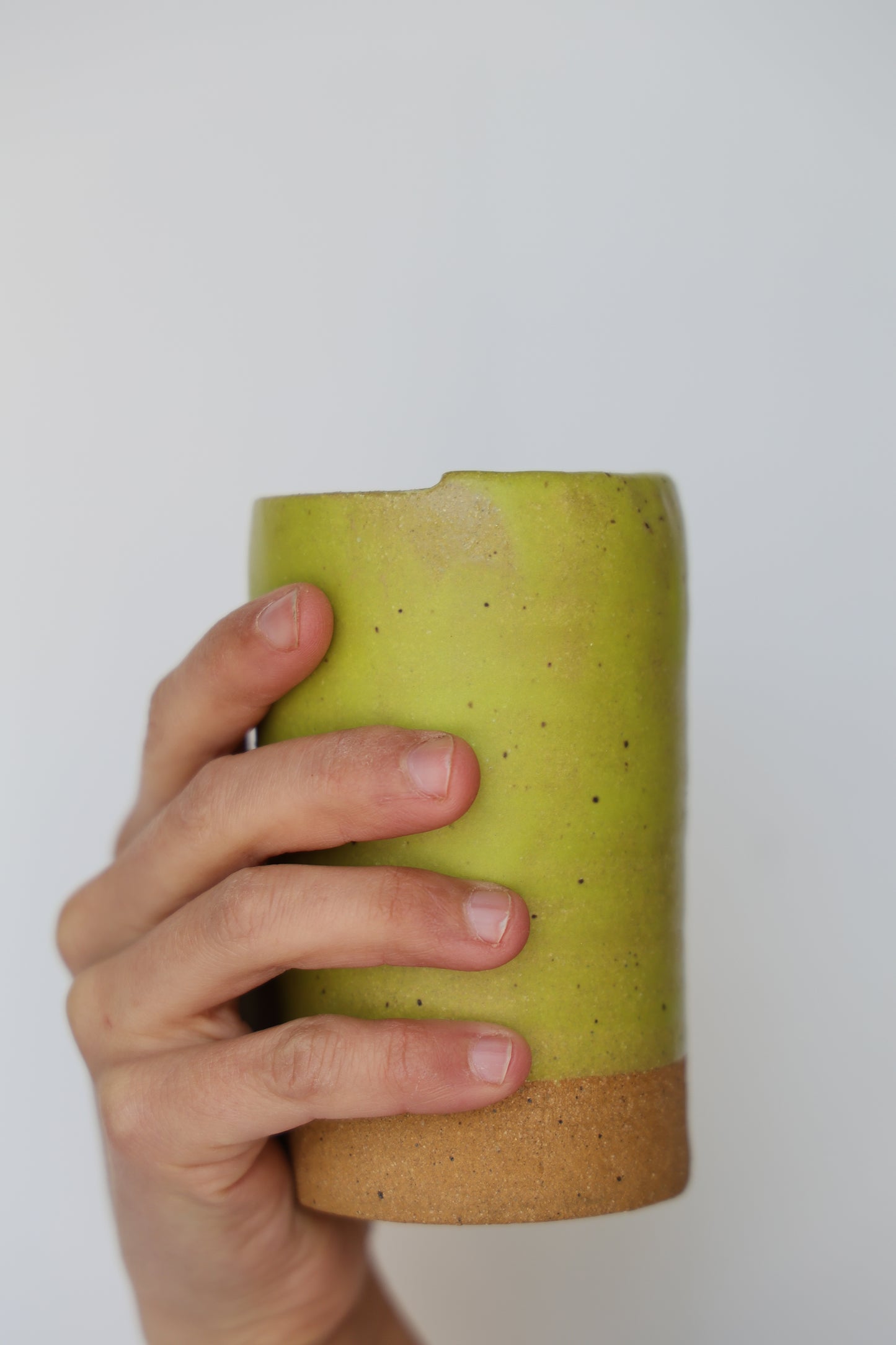 Chartreuse Stoneware To-Go Cup – 9 oz