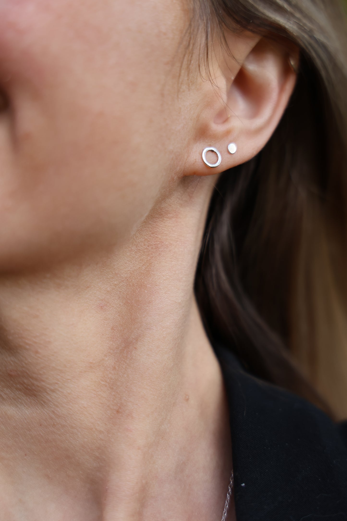 Classic Sterling Silver Stud Earrings - Everyday Wear, Athlete-Friendly, Multiple Piercings