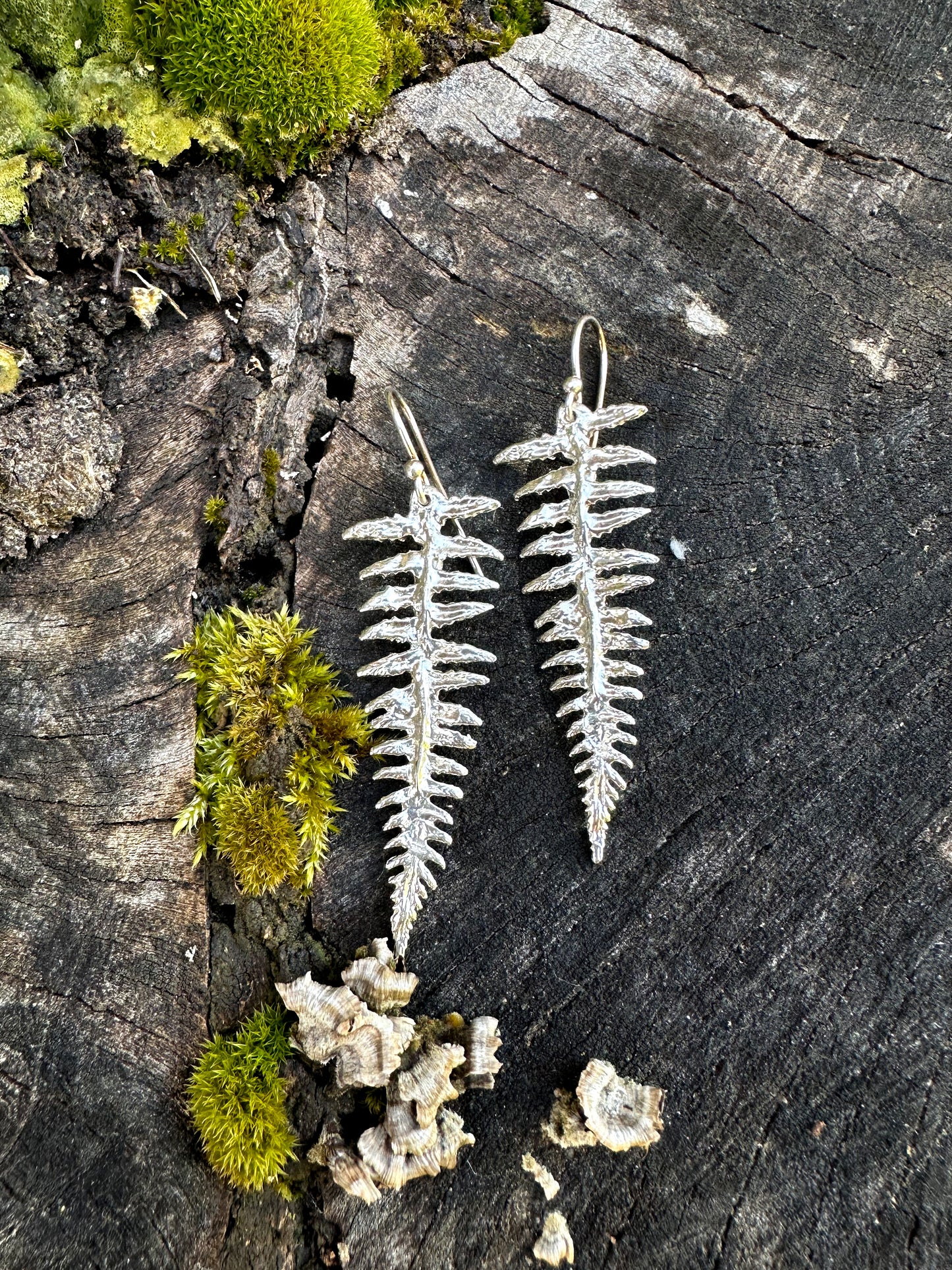 FERN | Handcrafted Fern Earrings | Recycled Sterling Silver | Made in Maine | Free Shipping
