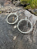 COASTAL TEXTURE | Handcrafted Branacle Hoops | Sterling Silver Earrings