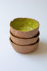 Handmade Speckled Stoneware Trinket or Dessert Dishes – Set of 3 | Stackable Jewelry Dishes with Bright Green Glaze