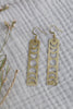 Large Moon Phase Timeless Solid Brass Geometric Earrings: Celestial dangles