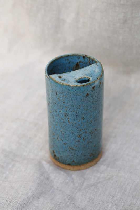 Blue Stoneware Travel Mug