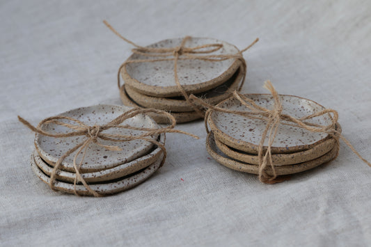 Speckled Ceramic Ring Dish – Handmade Jewelry Dish, Small Stoneware Trinket Bowl, Stocking Stuffer Gift