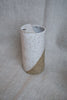 White Speckled To Go Cup, Travel Mug, Mustache Saver, Ceramic Stoneware Hand Thrown in Maine 14-16oz.