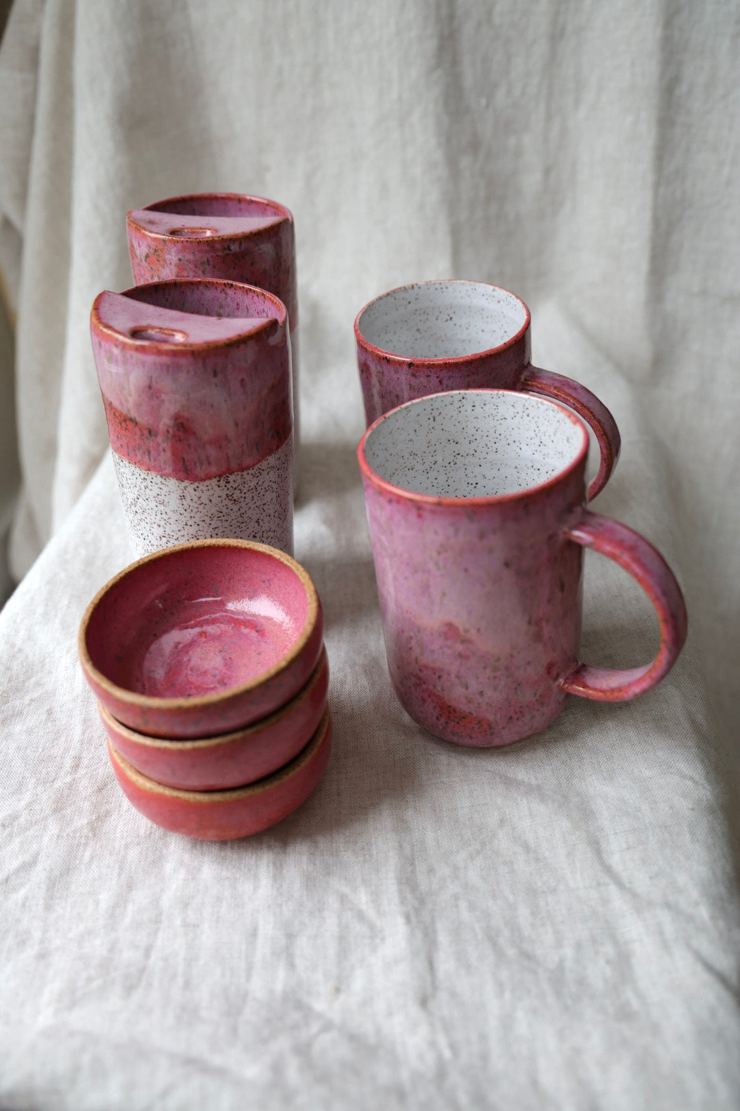 Peony blossom coffee cups
