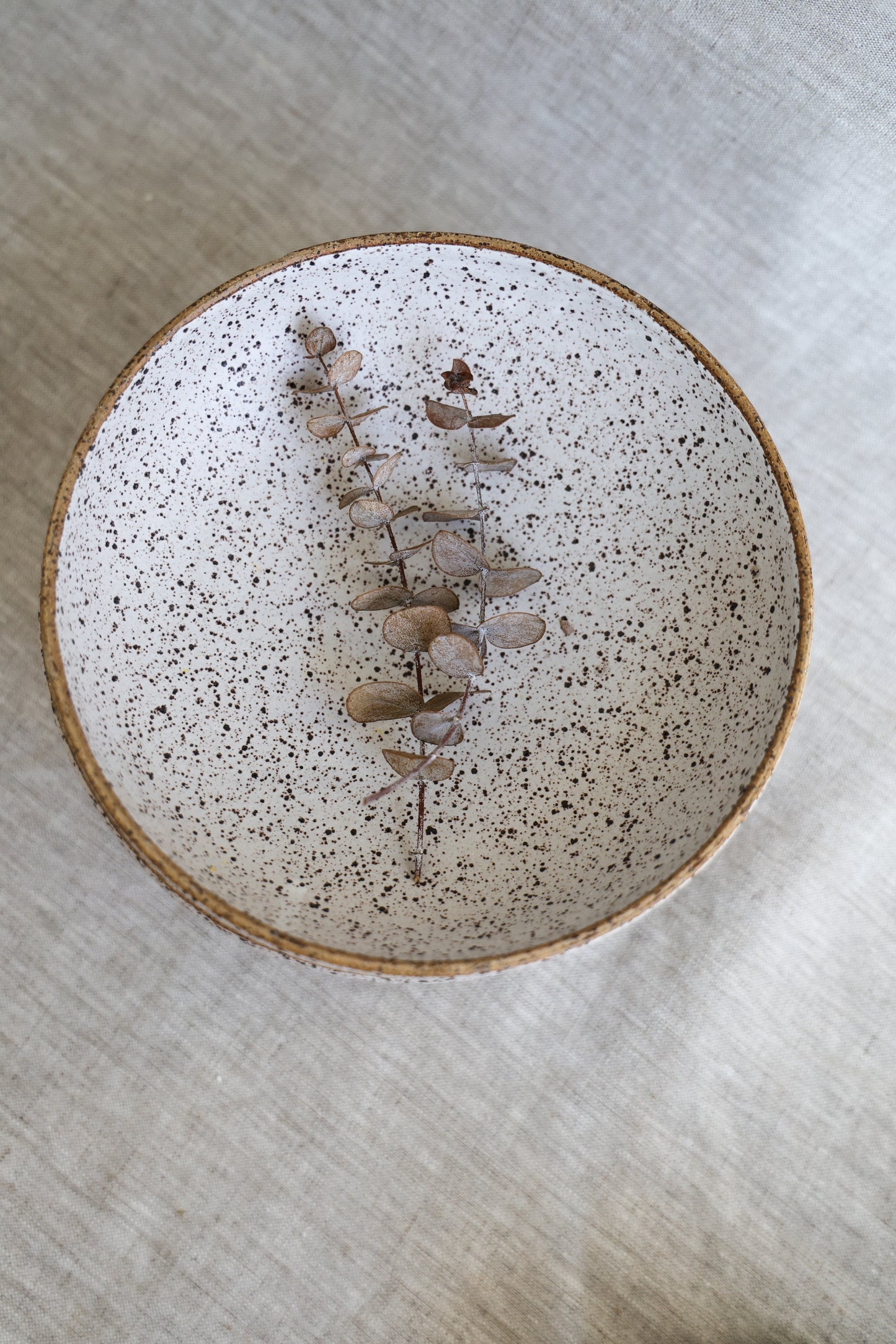 Speckled Matte White Handmade Pasta Bowls , Minimalist Pottery, Ceramic, Made to Order