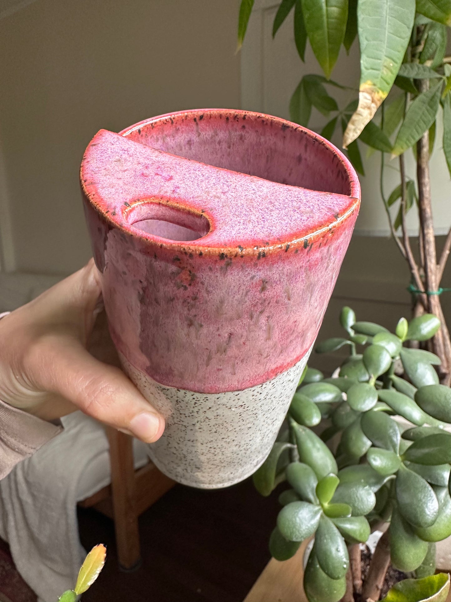 Peony blossom travel cup