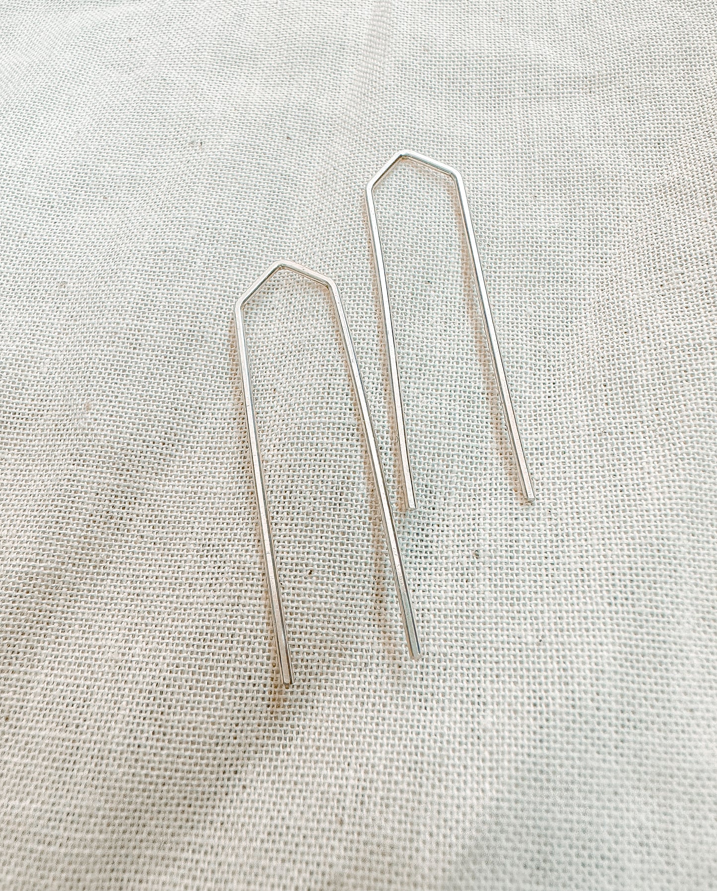 MINIMALIST BAR | simple, elegant, handmade sterling silver earrings,