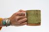 Green & White Rustic Speckled Small Stoneware Mug