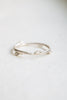 Budding twig ring Size 8, stackable rings, Maine forest botanical jewelry, recycled sterling silver, hand carved