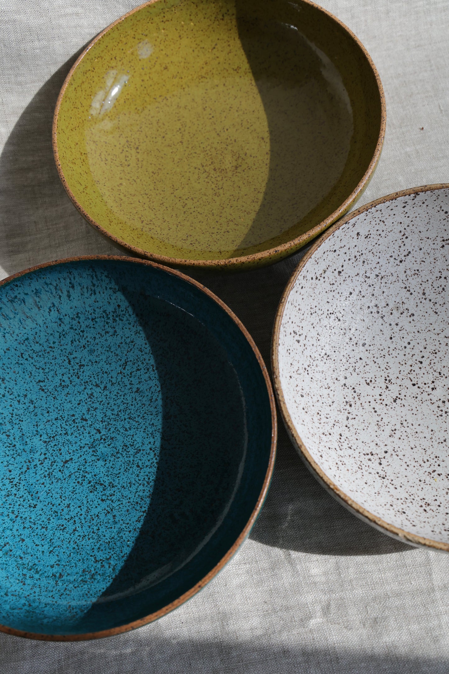 Choose your colors, Handmade Bowls for Pasta, Salad or every meal, Minimalist Pottery, Ceramic, Made to Order