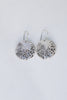 Organically Textured Silver Discs Water's Reflection Wabi-Sabi Circle Earrings, Recycled Silver or Brass hammered texture simple