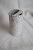 Matte White Speckled To Go Cup, Travel Mug, Mustache Saver, Ceramic Stoneware Hand Thrown in Gorham Maine 14-16oz.