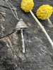 Hand carved mushroom pendant