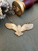 Barn owl, grounding wisdom and stillness, hand carved barn owl necklace