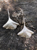 Ginkgo leaf earring set in recycled sterling silver — ginkgo jewelry, gift for her, Mother’s Day gift idea, dangle earrings, leaf earrings,